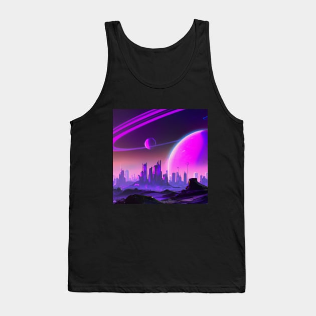 Alien City Tank Top by ElectricPeacock